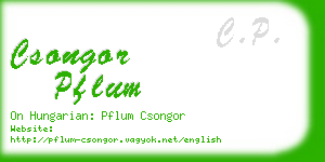 csongor pflum business card